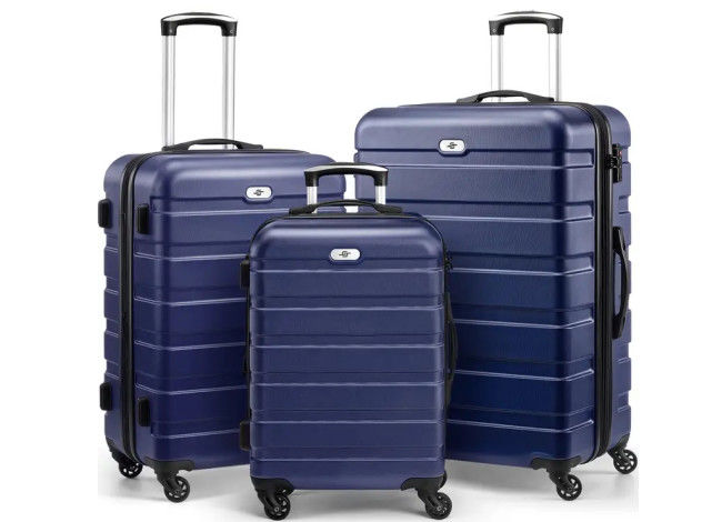 Travel 3pcs Trolley Luggage Set Pc Unisex Carry On Large Capacity