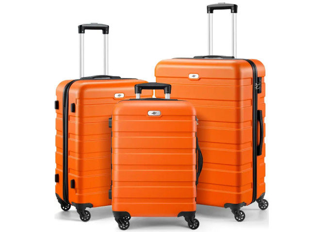 Travel 3pcs Trolley Luggage Set Pc Unisex Carry On Large Capacity