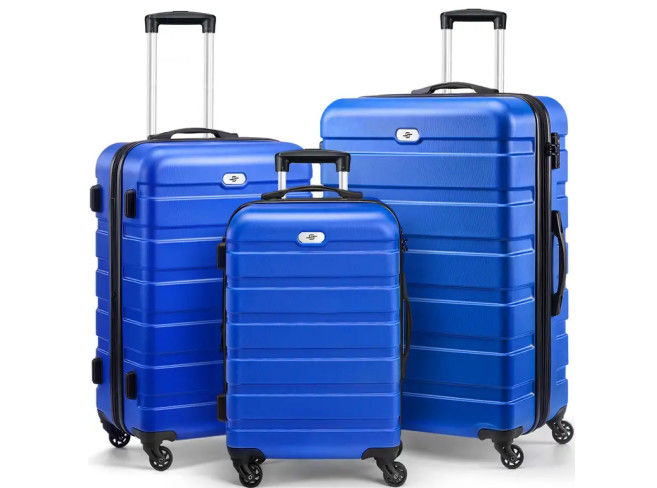 Travel 3pcs Trolley Luggage Set Pc Unisex Carry On Large Capacity