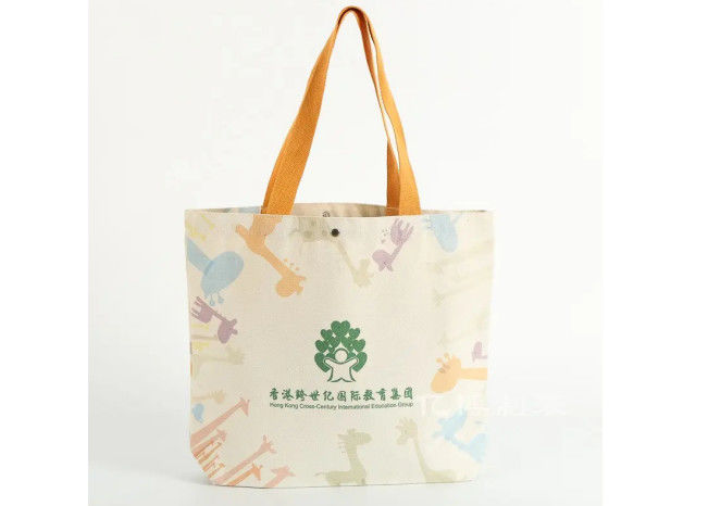 Custom Logo Womens Crossbody Fashion Canvas Printed Tote Bag With Inside Pockets