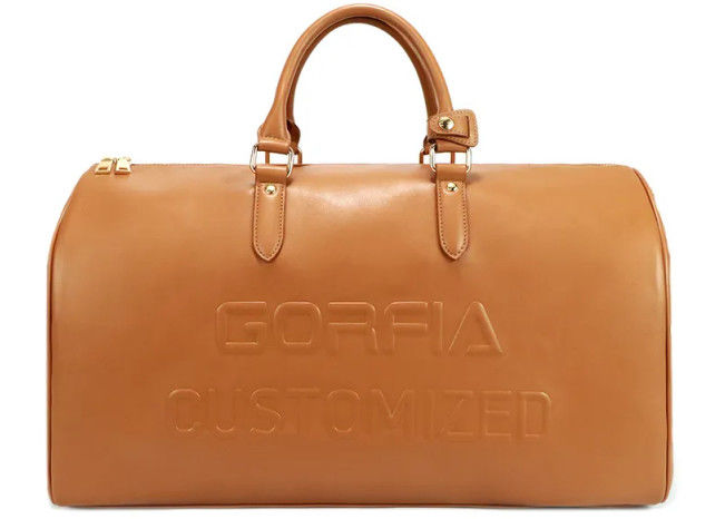 Large Capacity Unisex Travelling Luggage Vegan Leather Duffle Bags Customized Logo