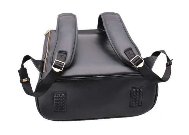 Stylish New Design Custom PU Leather Mens Casual Outdoor Travel Laptop Business Backpack